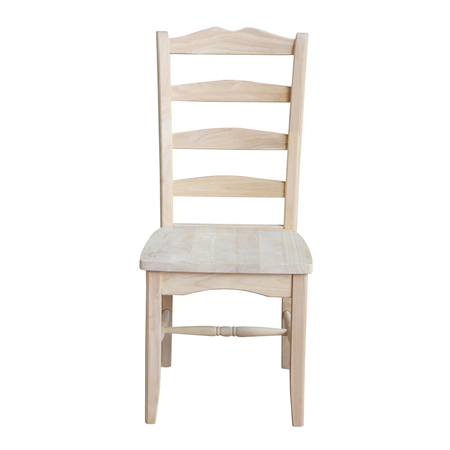 International Concepts Set of 2 Magnolia Chairs, Unfinished C-9P